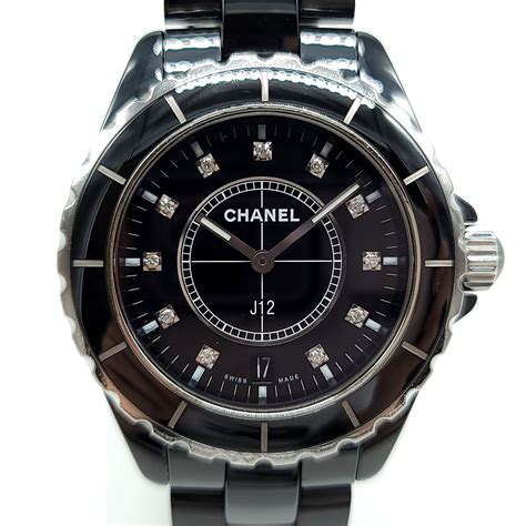 chanel black ceramic watch|chanel j12 white watch price.